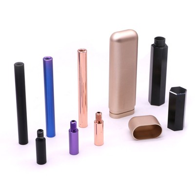 Customized Logo Electronic Cigarette Metal Fittings Portable Aluminum Cigar Tube